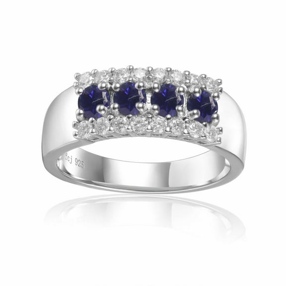 Blue Sapphire Chunky Statement Ring