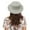 White, variant on beishanbush Baseball Caps Women's Straw Panama Hat Fedora Summer Beach Sun Hat UV Protection Hat White