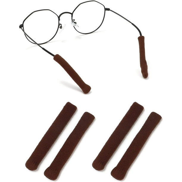 Actualización de tela de algodón suave para anteojos, puntas de patillas, retenedor de manga, antideslizante, elástico, cómodo, retenedores de anteojos, cojines para gafas de sol, anteojos, anteojos