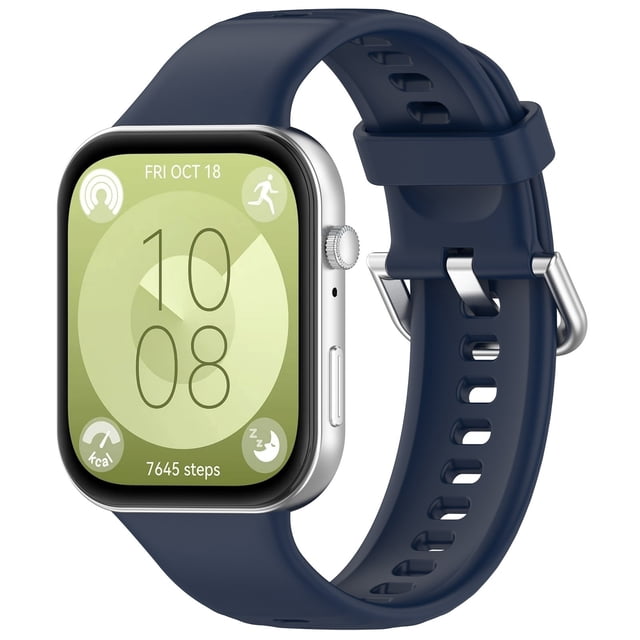 Pulsera de silicona deportiva de color sólido a prueba de sudor con ajuste cómodo y amplia compatibilidad compatible con Smartwatch