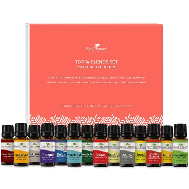 Plant Therapy Essential Oils Top 14 Blends Set 100 Pure, Undiluted