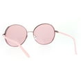 thumbnail image 4 of Womens Rhinestone Bling Jewel Retro Round Designer Diva Sunglasses Pink, 4 of 4