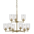 thumbnail image 6 of 44031NBR Kichler Lighting Winslow - 9 light 2-Tier Chandelier - 27 inches tall by 27 inches wide-Natural Brass Finish    -Traditional Installation, 6 of 6