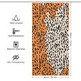 thumbnail image 2 of Leopard Print Pattern Shower Curtain Cloth Fabric Bathroom Decor with Hooks, 2 of 8