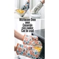 thumbnail image 3 of Heat Resistant Oven Gloves 2 Pieces, Kitchen Cooking Microwave Oven Mitts with Non-Slip Grip, Thermal Insulated Pot Holders for Baking and Grilling, Protective Cooking Gloves for Safe Food Handling, 3 of 7
