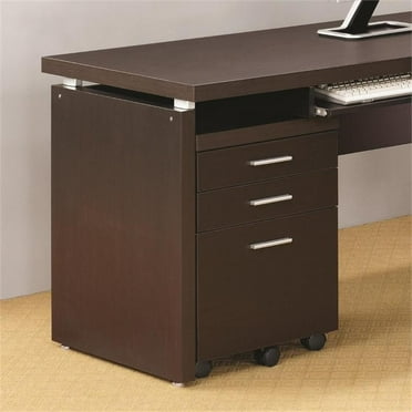 Stonecroft Ashbury 3 Drawer Mobile File Cabinet in Cappuccino