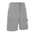 thumbnail image 5 of Kureaily Men's Casual Cargo Shorts Zip Elastic Waist Loose Fit Short, 5 of 9