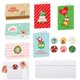 thumbnail image 1 of Tarjetas de Feliz Navidad, tarjetas de felicitación para vacaciones con sobres, 6 diseños surtidos, tarjetas de Feliz Navidad con pegatinas de sello para, 1 of 4