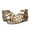 Gold/Brown, variant on Girls Summer Gladiator Sandal, Kids Casual Open Toe Strappy Sandals