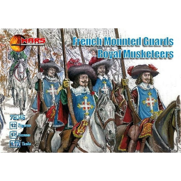 1/72 French Guards Royal Musketeers (12 Mtd)