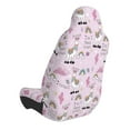 thumbnail image 2 of Wukai No Drama Llama Full Set Car Seat Covers with Soft Padding Universal Auto Front Seats Protector and Cushion Mat, 2 of 5