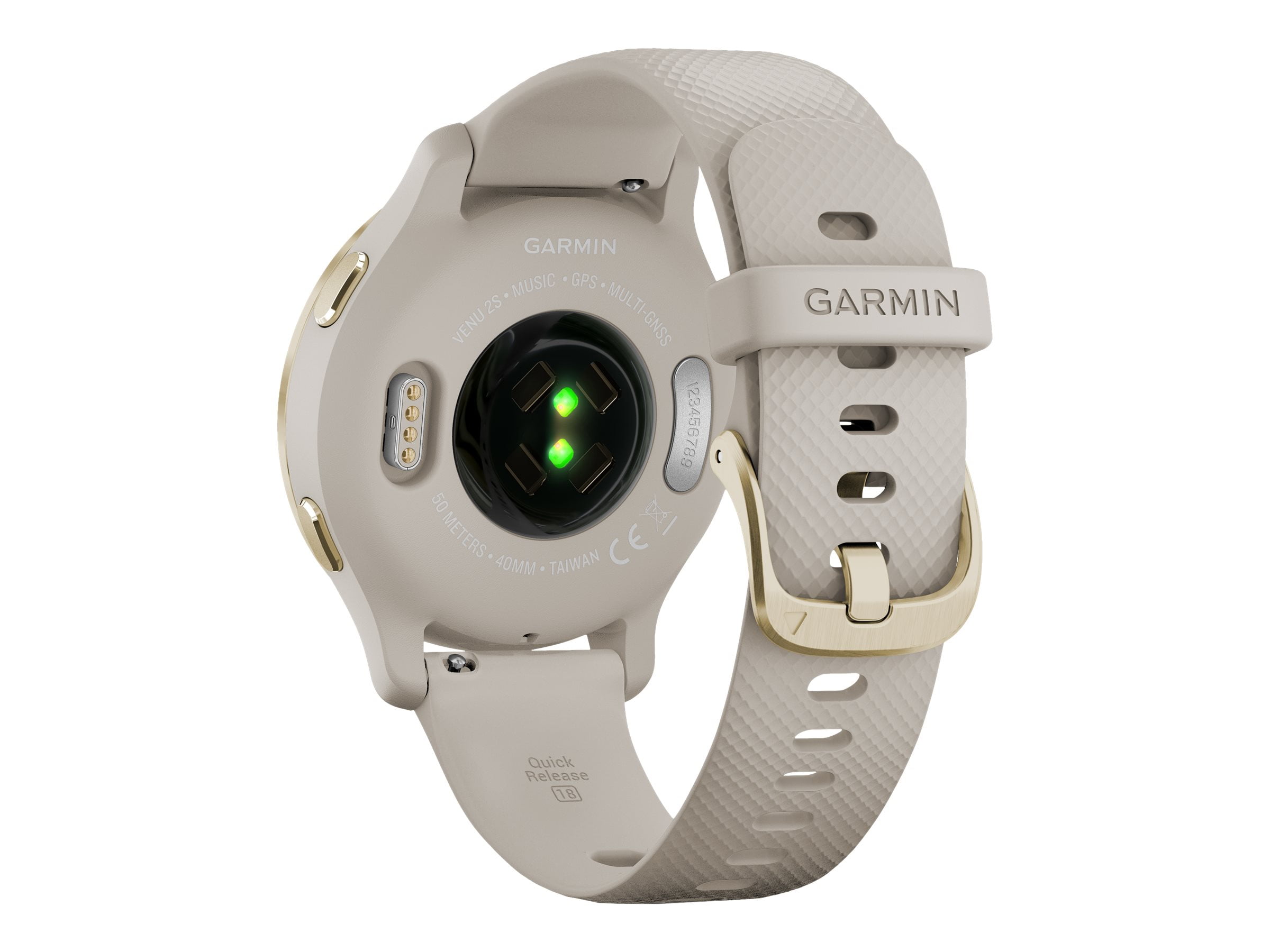 Garmin Venu® 2S - Light Gold Bezel with Light Sand Case and