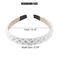 thumbnail image 2 of Unique Bargains 1 Pc Rhinestone Headbands Bling Hairband for Women 0.79 Inch Wide White, 2 of 7