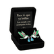 thumbnail image 1 of Aretes De Colibrí Tipo Broquel Chapado En Plata, 1 of 4