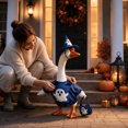 thumbnail image 5 of suore Halloween Porch Goose Outfit, 23 Inch Glows in the Dark for Outdoor Decor, Ghost Porch Goose Costume Set With Witch Hat & Trick Or Treat Bag, Porch Goose Halloween Outfit for Patio Yard Lawn, 5 of 8