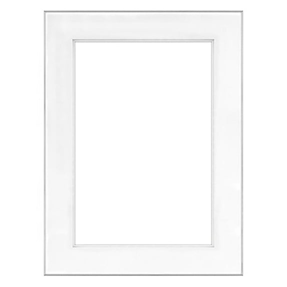 Framatic Fineline, 18x24" Aluminum Frame with a Thin Face, Shadow Matted for a 12x18" Photograph - Silver