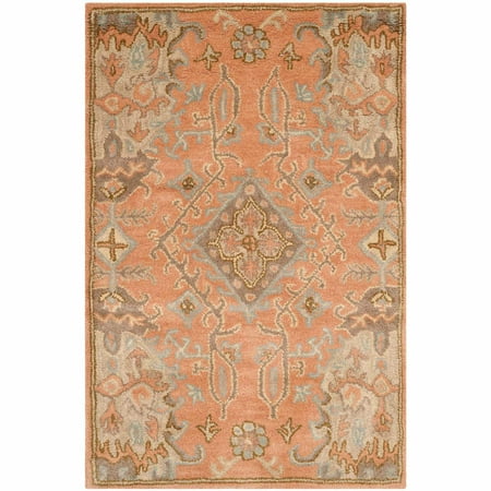 Terra Cotta Garden Rug - Safavieh Wyndham Richmal Hand-Hooked Area Rug, Terracotta