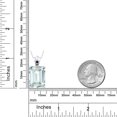 thumbnail image 4 of Gem Stone King 15.83 Ct Sky Blue Simulated Aquamarine Black Diamond 925 Sterling Silver Pendant, 4 of 5