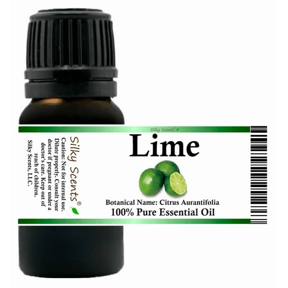 Lime Essential Oil 5 ml (1/6 fl oz) - 100% Pure and Natural by Silky Scents