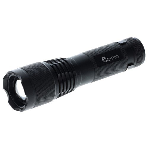 Scipio Tactical Flashlight 300 Lumens Black Tactical Flashlight