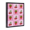 thumbnail image 2 of Stupell Industries Contemporary Gummy Strawberry and Cherry Checkerboard Black Floating Frame Canvas Art, 25 x 31, by LISH Creative, 2 of 8