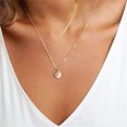 thumbnail image 4 of Turandoss 14K Gold Plated Layering Pearls Necklace Stack for Women Disc Pendant Choker Jewelry Trendy Birthday Teacher Appreciation Mothers Day Graduation Gifts for Her Mom Kids Teen Girls Wife Ideas, 4 of 8