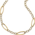 thumbnail image 1 of 14K Yellow Gold Jbsp's Polished D/C Fancy Link Necklace (24 X 5.72) Made In Italy lf1458-24, 1 of 5