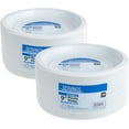 thumbnail image 6 of Nicole Fantani's Serving 9" Disposable White Plastic plates Good to use in Microwave, Bulk Stock for Restaurant, Hotel, Deli & Elegant Parties: 100 Count, 6 of 6