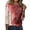 Red #149, variant on Halloween Shirts Women Funny 3/4 Sleeve Pullover Horror Castle Witch Printed Tops Spooky Crew Neck T Shirts Holiday Three Quarter Length Blouses, 4XL