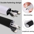thumbnail image 4 of 130" Cable Management Sleeve Cable Cover Wire Hider Reversible, 4 of 7