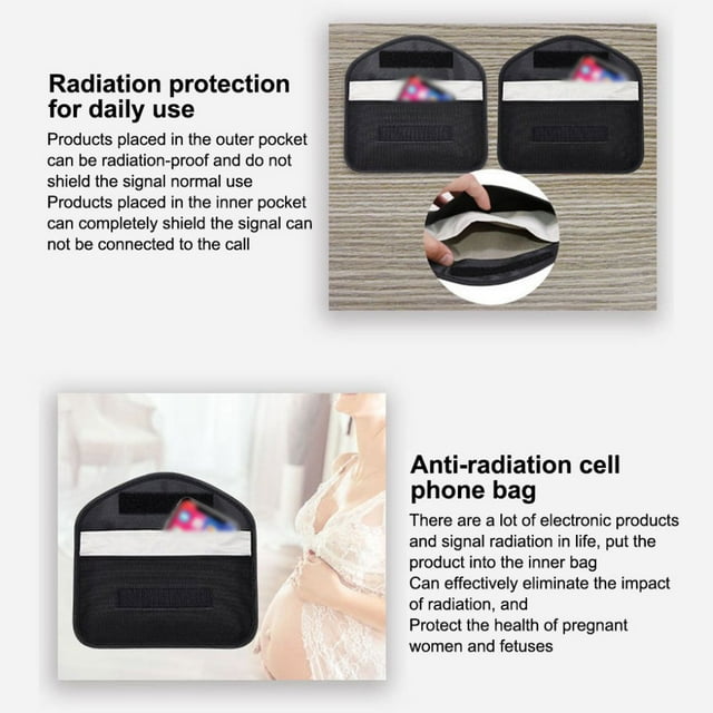 RFID Signal Blocking Bag Shielding Cage Pouch Wallet Case for Cell Phone for Cell Phone Car Key FOB