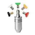 thumbnail image 5 of Colaxi Rotating Nozzle High Pressure Washer Tips 3600 PSI for Deck Cleaning, Concrete Patios Fast Cleaning Professional with Orifice with 5 fittings, 5 of 10
