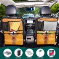 thumbnail image 5 of Iauyy 2-in-1 Car Kick Mats Back Seat Protector, 6 Large Storage Pockets , Universal Car Seat Back Protectors Kick for SUV & Sedan 25x18in,Amazing Christmas, 5 of 6
