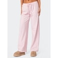 thumbnail image 6 of Elippeo Women Striped Pajama Pants, Elastic Waist Tie-up Loose Lounge Pants Fall Sleepwear, 6 of 10