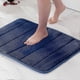 thumbnail image 1 of Memory Foam Bath Mats Non Slip Bathroom Mat(Blue), 1 of 5