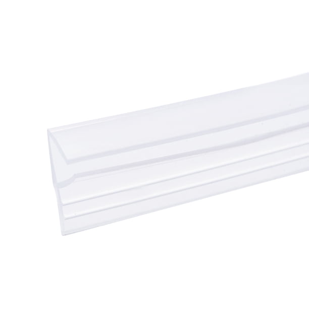 137.8" de largo, para vidrio de 1/2" (12mm), tira de sellado lateral de puerta de ducha de vidrio sin marco tipo F
