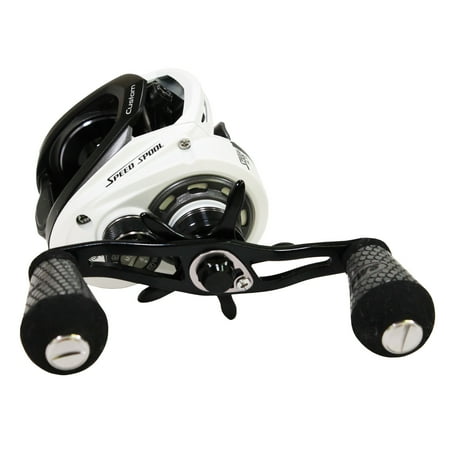 Custom Gear - Lews Fishing Custom Speed Spool MSB Casting Reel 7.5:1 Gear Ratio, 10 Bearings, 14 lb Max Drag, Right Hand
