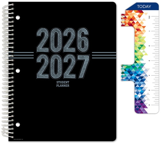 Global Datebooks Secondary Student Planner AY 2026-2027 - Matrix Style - 8.5"x11" (Triple Stripe)