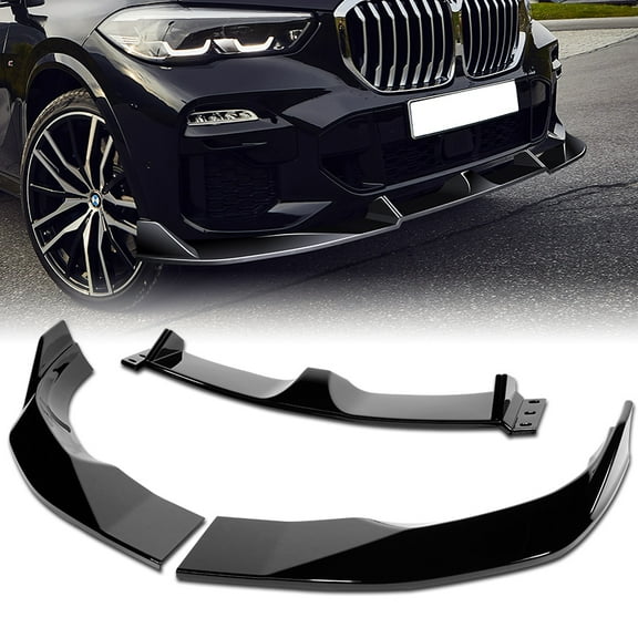 Stay Tuned Performance For 2019-2023 BMW X5 G05 M-Sport Painted Black Front Bumper Lip Spoiler Splitter