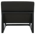 thumbnail image 6 of SAFAVIEH Kinsey Mid-Century Boucle Solid Accent Chair, Black, 6 of 12