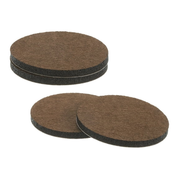 Furniture Sliders, Round Self Adhesive Felt Furniture Pads, Floor Protectors for Furniture Feet Hardwood Floors 2.5" 4Pcs