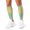 White, variant on 3D Printed Calf Compression Sleeves, 360 Seamless Leg Sleeves for Running, Cycling & Sports, One Size, Rainbow Print