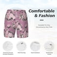 thumbnail image 5 of Balery Rose Flowers Mens Swim Trunks Swim Shorts for Men Quick Dry Inseam Beach Shorts with Compression Liner Pocket-Small, 5 of 9