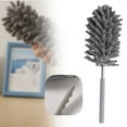 thumbnail image 2 of 1X Chenille Duster, Chenille Duster Gray 0.8M, Fdelink Snowler Extendable Dusting Brush Multi Purpose Cleaning for Home and Car with Detachable and Washable Cloth Head, 2 of 9