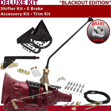 American Shifter C6 Shifter Kit Black 16 in. E Brake Cable Clamp Clevis Trim Kit for F2306