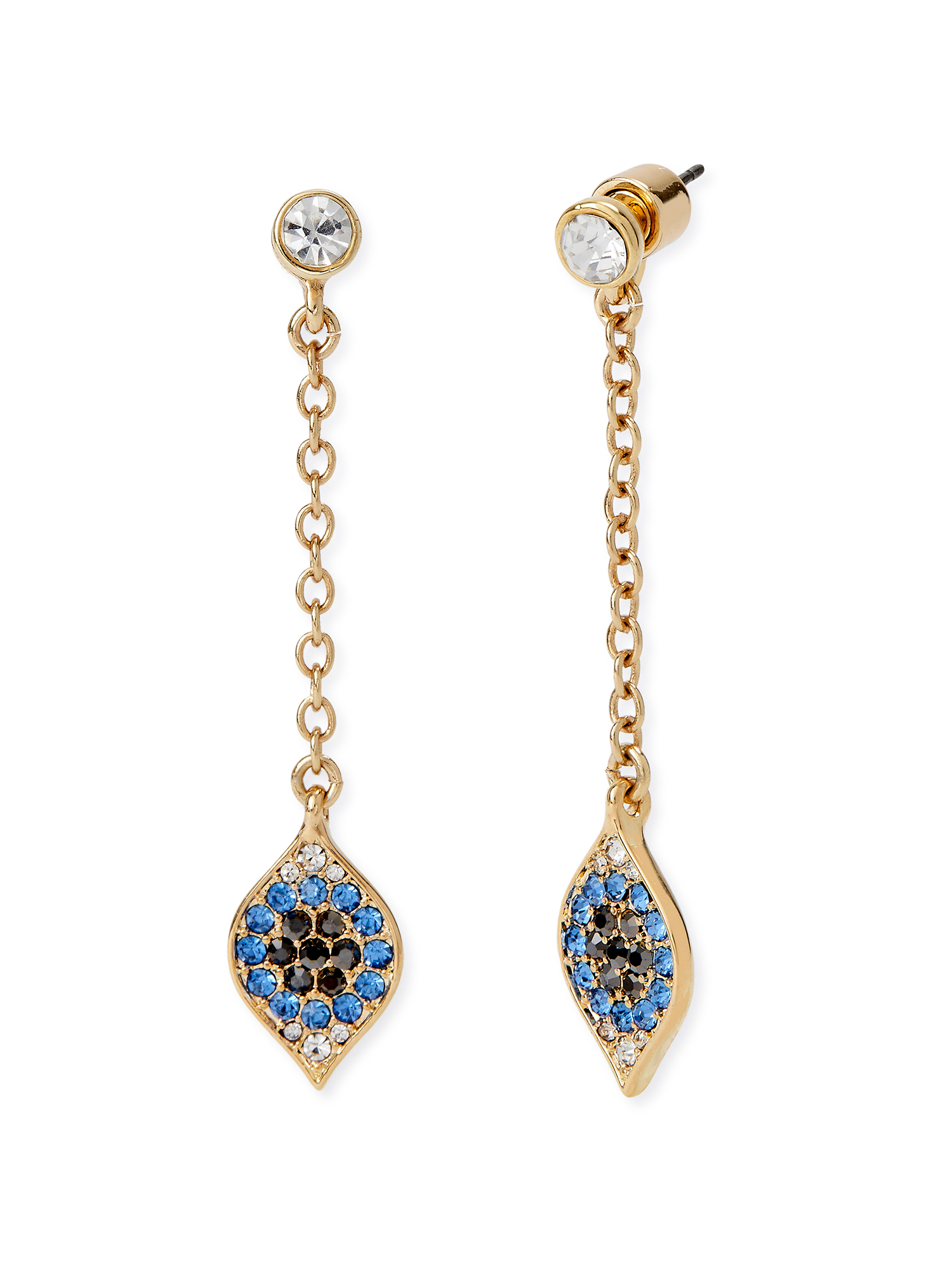 Sofia Jewelry by Sofia Vergara Women's Gold-Tone Multi Stone Drop Earrings