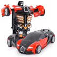 thumbnail image 1 of Deformation Vehicle Collision Impact One-Button Inertial Bugatti Veyron Toy Car Transformers Robot Kid Child Gift Time limited Gong Bohan LED, 1 of 2