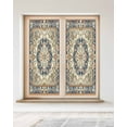 thumbnail image 2 of Window Privacy Film Boho Southwestern Stained Glass Window Film Decorative Sun Block Window Cover Heritage Antique Country Blue Window Clings Static Adhesive Sticker for Bathroom 23.6"x59", 2 of 6