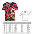 thumbnail image 2 of Flower Power T-Shirts Casual T-Shirt Short Sleeve Women Trendy Tshirt Beach Custom Tops, 2 of 5