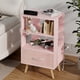 thumbnail image 1 of Mesa de Noche Aenuert Rosa 40x30x73cm con Carga USB, 1 of 8